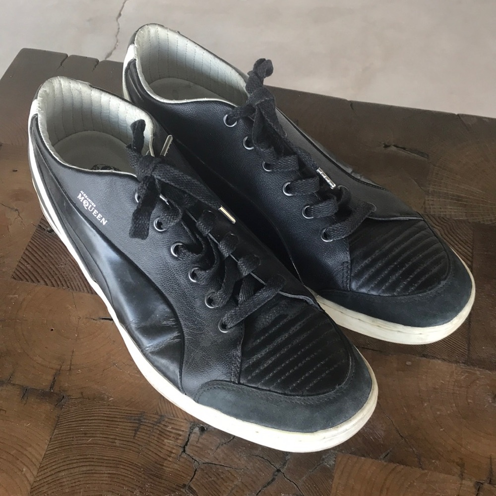 Alexander McQueen x Puma Black Leather